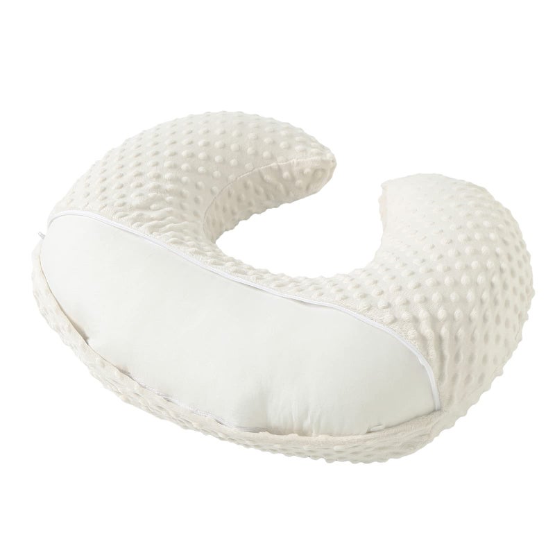Aullar Nursing Pillow and Positioner with Cover for Breastfeeding and Bottle Feeding, Propping Baby, Tummy Time, Baby Sitting Support, Awake-Time Support (Beige, 22" x 17.7" x 5.9") - Image 4
